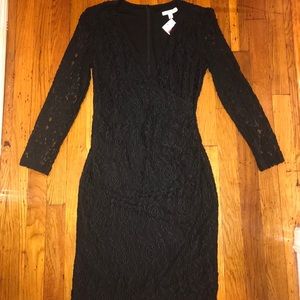Black lace dress